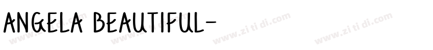 Angela Beautiful字体转换